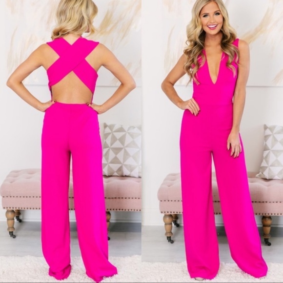 pink lily jumpsuit